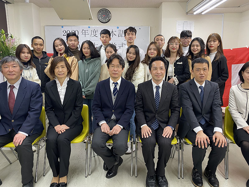 日本語科2020年度10月生の入学式